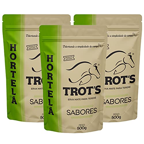 Kit 3x Erva Mate Tereré Trot's Premium 500g Hortelã