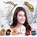 RC ROCHE ORNAMENT 6 Pcs Womens Square Strong Grip Secure Hold Inner Teeth Styling Plastic Comfortable Curve No Slip Beauty Accessory Girls Ladies Claw Clamp Clip, Medium Classic
