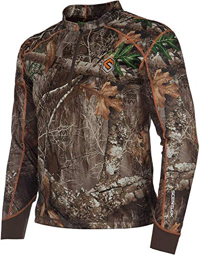 ScentLok Savanna Aero Attack 1/4 Zip Hunting Shirt (Realtree Edge, XXX-Large)