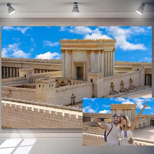 7x5ft Ancient Jerusalem Second Temple Backdrop Old City Roman Church