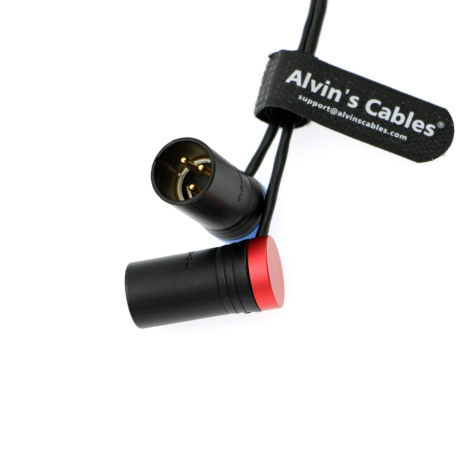 Alvin's Cables 25 cm Audiokabel, XLR auf Dual LP XLR 3-poliger Stecker, für Wisycom-MCR54, Lectrosonics-DCHR-Empfänger, Kameras, tragbare Recorder, Mischpulte