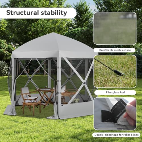 Escape Shelter Tragbarer Sichtschutz Haus Zimmer Pop Up Pavillon OD017-GY – Bild 5