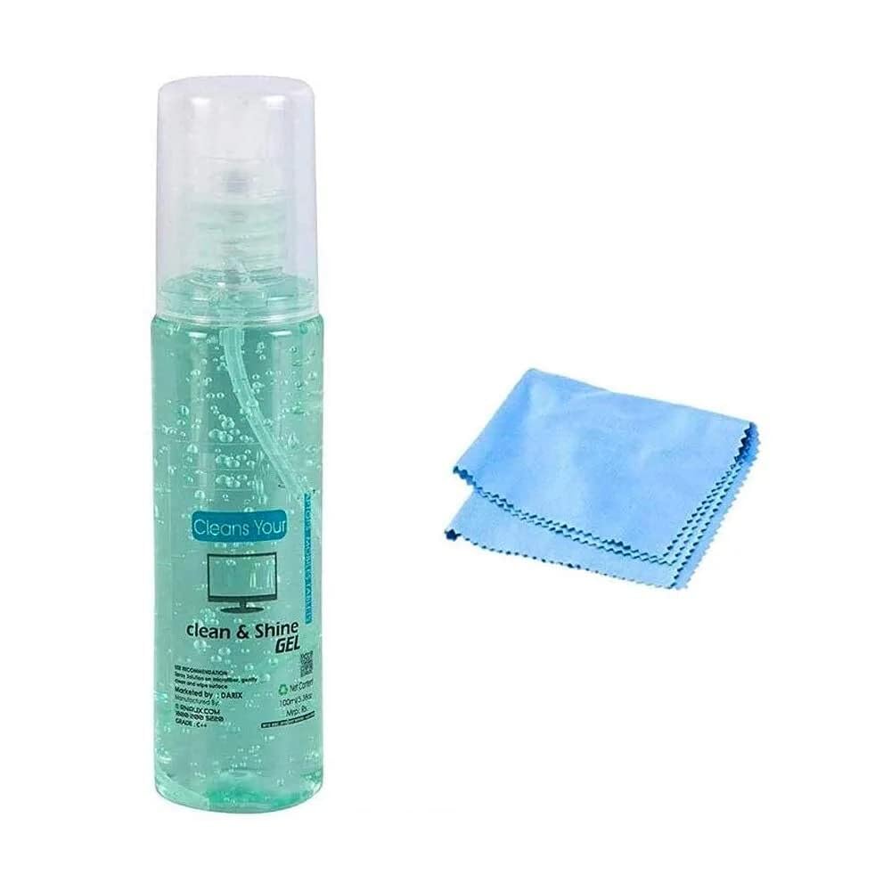 Multifunctional 3 in 1 Cleaning Kit for Screen PC,Laptops,Monitors,Mobiles,LCD,LED,TV/Professional Quality,100ml Solution Bottle with Micro Fiber Cloth and Soft Brush-image-11