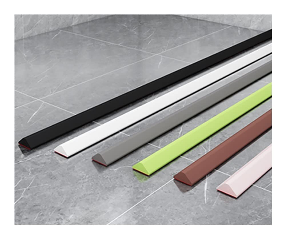 Sellador de Pantalla para Suelo de baño, Tira Impermeable, Presa de umbral Plegable, Protector contra Salpicaduras de Silicona para Fregadero de Cocina, Presa de retención de Fregadero para