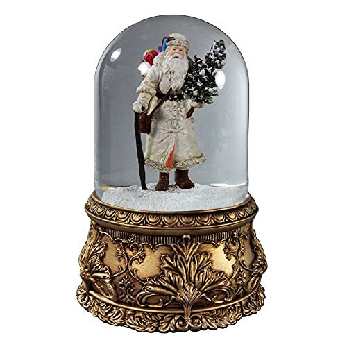 Santa Musical Domed Water Globe San Francisco Music Box #TOP2