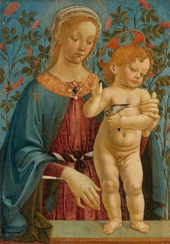Pintura sobre lienzo clásica de Andrea Del Verrocchio cuadro de alta fidelidad 60x90cm