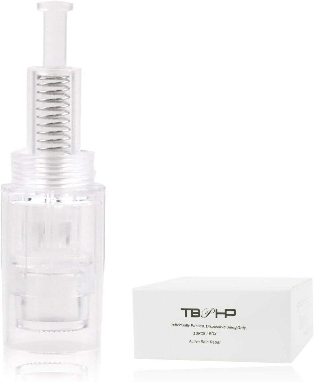 TBPHP Round Nano Painless Needle Cartriges for Powder silver pen for Skin Rejuvenation, 10 pack