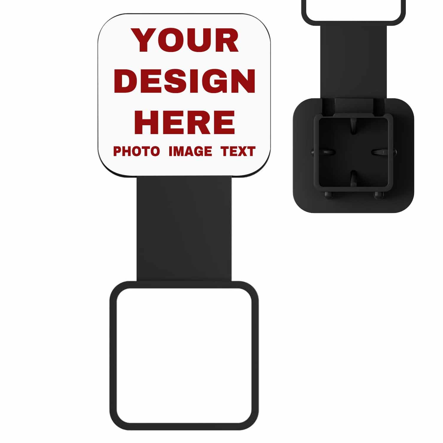 Custom Personalized Towing Hitch Cover with Photo/Image Or Text Trailer Hitch Cover Tube Plug Insert Fits for 2-Inch Hitch, Receiver Tube Cover 2 Inch