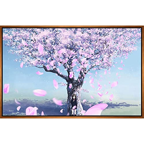 Peinture au diamant adultes kits complets grand format arbre à fleurs