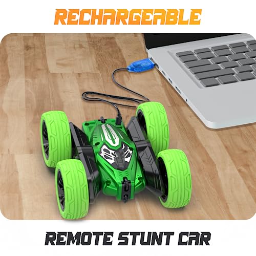 Bezgar Remote Control Car For Boys 4-7, 2.4Ghz Double Side 360° Flips Rotating Stunt Cars Toy For Kids, Birthday Gift For Boys Age 3 4 5 6 7 8 Year Old #TOP5