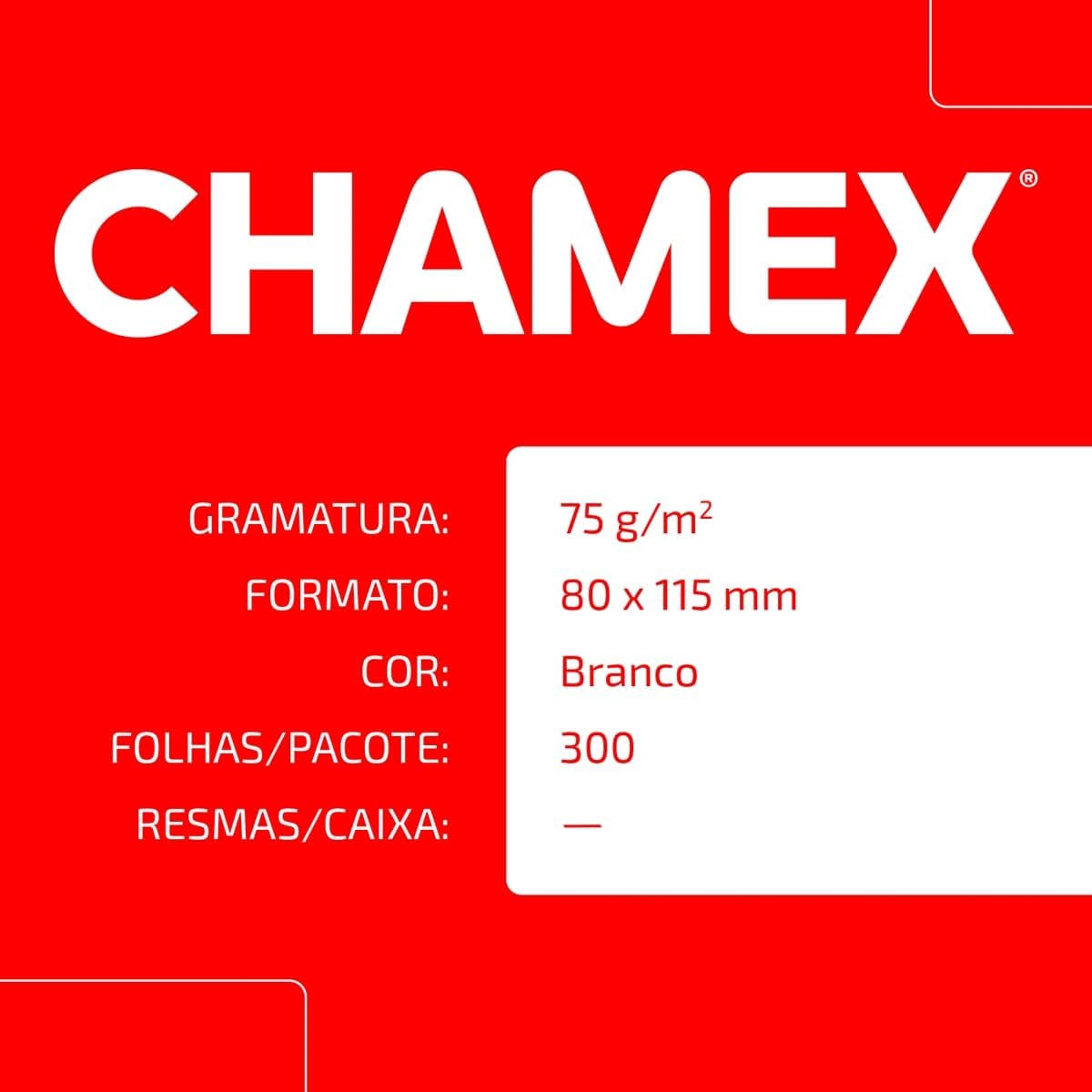 Bloco Para Recado Chamex Notes 80X115Mm 300Fls.