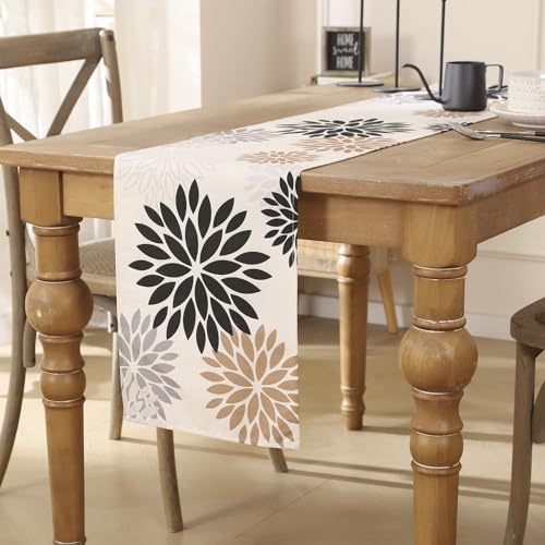 Tischläufer Blumen Braun Schwarz Dahlien Moderne Tischläufer Herbst Table Runner Küche Tisch Läufer Dekoration Tischdecke für Hochzeit Esszimmer Drinnen Urlaub Café Garten Party Dekor 40x140 cm Tischläufer Blumen Braun Schwarz Dahlien Moderne Tischläufer Herbst Table Runner Küche Tisch Läufer Dekoration Tischdecke für Hochzeit Esszimmer Drinnen Urlaub Café Garten Party Dekor 40x140 cm