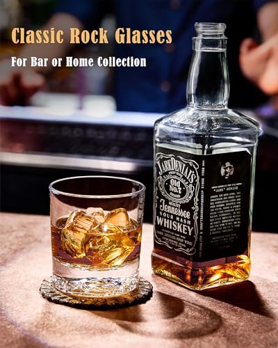 image for JBHO Premium Whiskey Glasses with Different Animals On Heavy Base, 10 