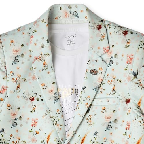 Image of CAVIO Boys Printed Blazer and T-Shirt