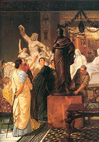 Peinture à l'huile sur toile signée par des maîtres pour une décoration académique