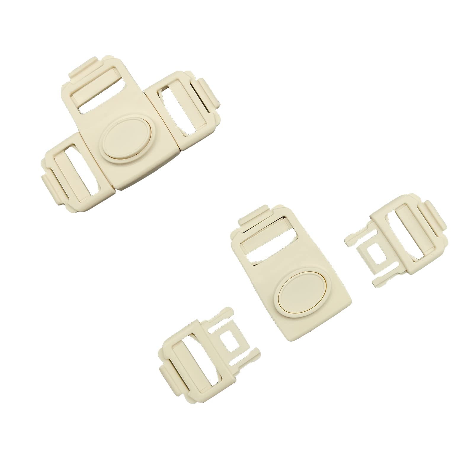 3 Way Quick Center Release Buckle POM 3 Point No Sewing Three-Way Buckle for Seatbelt Safety Belt of Dining Chairs Carriages