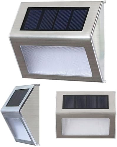 Miniatura 9 de Uonlytech 8 piezas de luz de pared al aire libre apliques de iluminación de pared lampara solar para exteriores luces solares para exteriores