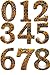 Large Ceramic Housewarming Sign Ceramic Address Plaque House Numbers Sign Door Personalized Coloured Decorative Hand Decoratede Housewarming Gifts Tulip Design 12 * 9 cm (Yellow, 5)