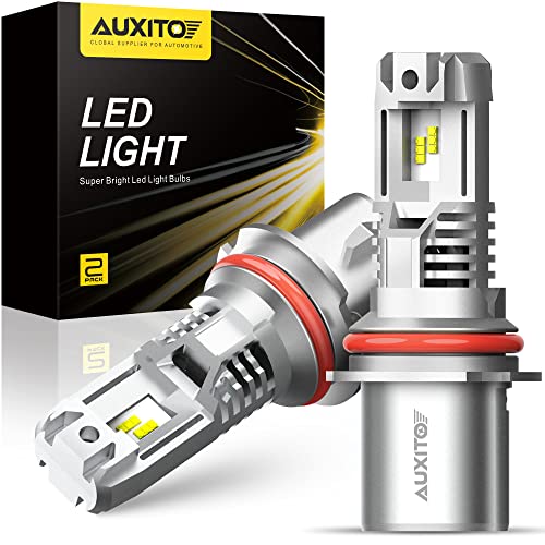 AUXITO 9007 LED Headlight Bulbs, 6500K Cool White 13000LM Per Set, 350% Brighter, Wireless HB5 LED Headlights High and Low Beam, Dual Hi/Lo Headlight Conversion Kits, Plug and Play, Pack of 2