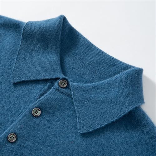 Dcvmvmn Men Cashmere Knit Jumper Soft Warm Full Sleeve Pullover Solid Color Male Casual Sweater2