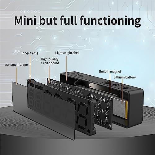 Reloj cronómetro digital de pared para gimnasio con pantalla LED miniatura 3