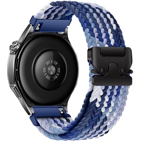 Image of XMUXI 22mm Watch Band Compatible with Huawei Watch GT6 GT5 /GT 4 46mm Nylon Strap Huawei Watch 4 Band for GTR 4 Venu 2 /3,Vivoactive 4 Braided Watch Belt Parachute Metal Clasp(No Watch)