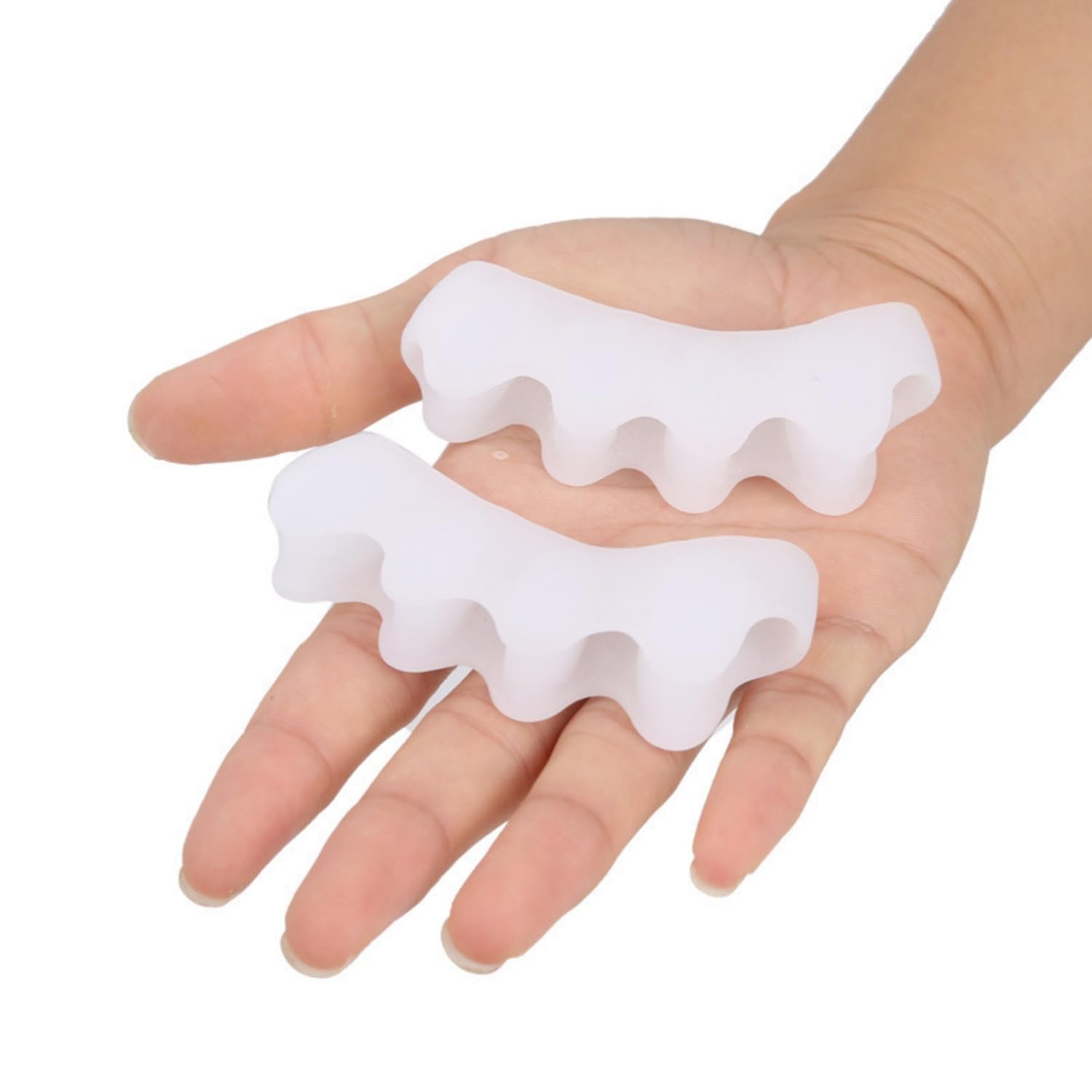 Separadores De Dedos Para Mujer Y Hombre, Separadores Para Pedicura, Enderezador De Dedo En Martillo, Para Fascitis Plantar, Aliviar Dolor De Pies Y Salud Del Pie (6Pcs,white)