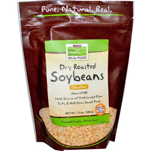 NOW Foods Real FoodDry Roasted Soybeans Unsalted -- 12 oz