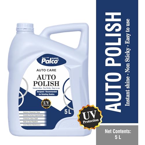 Image of PALCO Auto Polish 5 Litre | Car Polish Spray for Interior & Exterior | All in One Polish for Bike & Car Dashboard, Instant Shine Scratch Remover, UV Protection