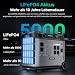 OUKITEL P5000E Pro 4000W Tragbare Powerstation mit 2 x 400W Solarpanels, 5120Wh Solargenerator mit LiFePO4-Batterie, 15 Anschlüsse, USV, Solargenerator Stromerzeuger für Camping/Notfälle/Wohnmobil