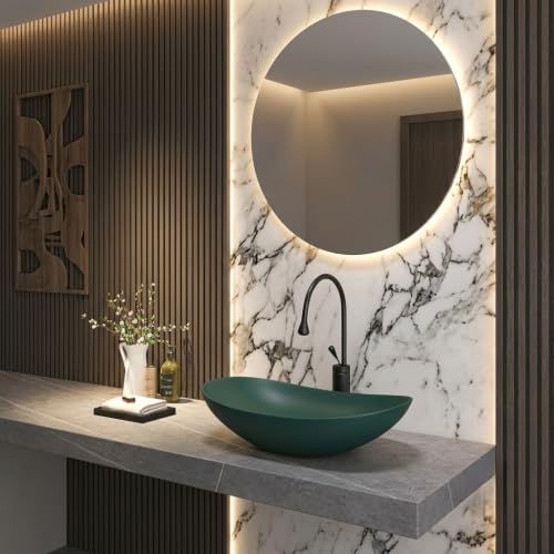 Image of Imported Luxurious Table Top Wash Basin /Ceramic Wash Basin /Green Colour Matte Surface Finish