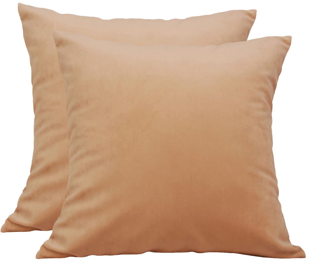 TangDepot 2-Pack Super Soft Velvet Pillow Covers, 20x20 Grass Green — view 20