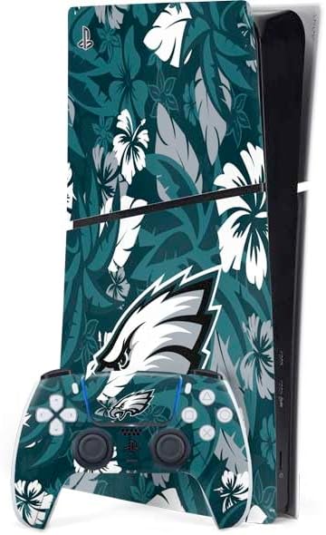 Skinit Decal Gaming Skin Compatible with PS5 Slim Digital Edition Bundle - Officially Licensed NFL Philadelphia Eagles Retro Logo Design