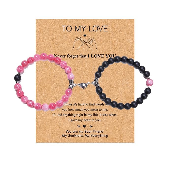 NAVAASU Matching Bracelets for Couples Trendy Couples