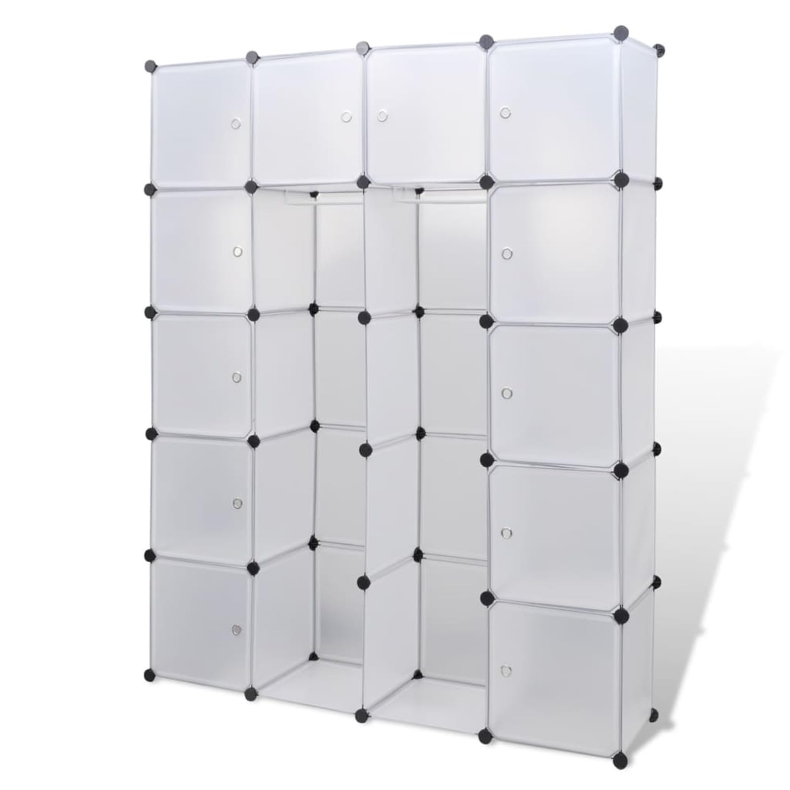ShGaxin Armario Modular 14 Compartimentos, Armarios Dormitorio, Armario Ropero, Dormitorios es Completos, Blanco 37x146x180,5cm