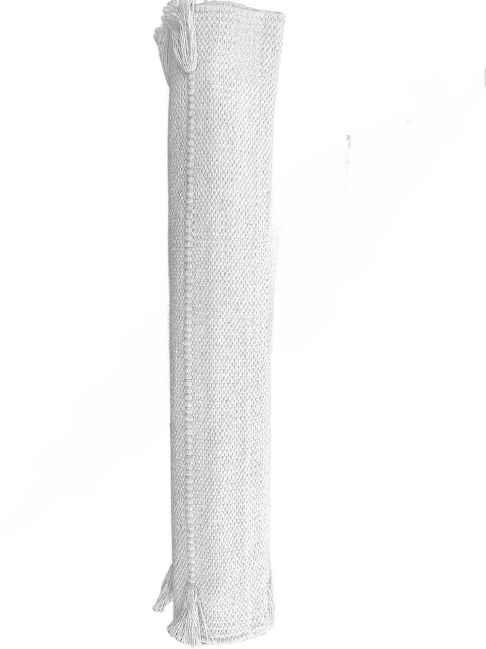 Tapis de yoga fait à la main en coton bio - Tapis de yoga - Tapis d'exercice, d'entraînement et de fitness en 100 % coton - Matériau tissé - Absorbant et lavable - 182,9 x 61 cm
