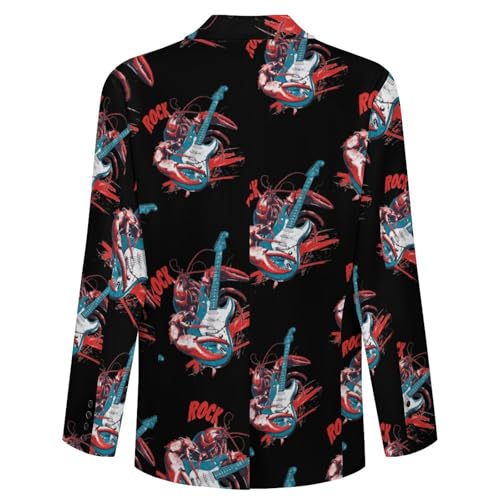 Rock Lobster Men's Fashion Slim Fit Casual Print Button Suit Jacket Notched Lapel Blazer4