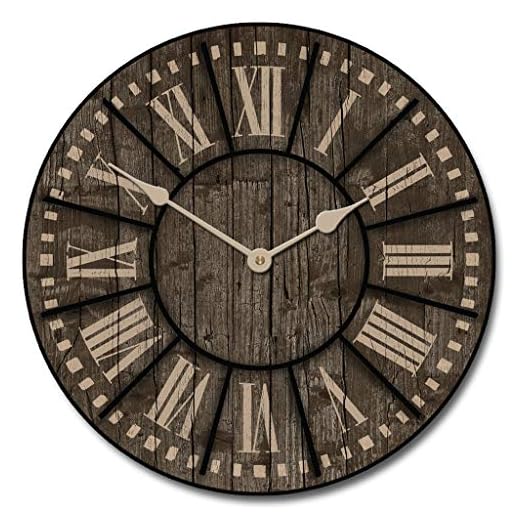 Santa Fe Wall Clock | Ultra Quiet Quartz Mechanism | Hand Made in USA Beautiful Crisp Lasting Color | Comes in 8 Sizes | 18-Inch