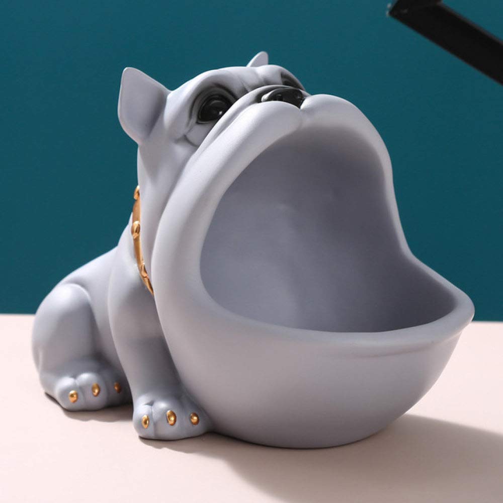 Statue de petit chien LIJUCAI boîte de rangement et figurine décorative de table