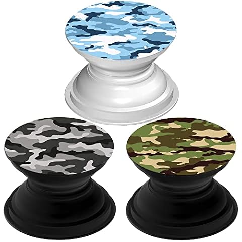 3 Pack Mobile Phone Mounts and Stands for Smartphone and Tablet - Marble Camouflage Cover