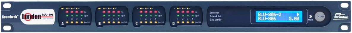 BLU-806 | Networked Signal Processor with Dante BLU Link Chassis