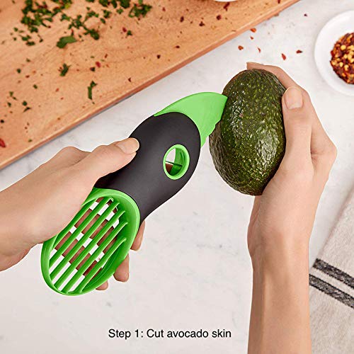 Avocado Peeler Avocado Slicer Avocado Cutter Fruit & Vegetable Peeler Kitchen Tools 3 In 1