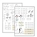 MilaBoo® Kerzentattoos Hochzeit I DIY Aufkleber für besondere Anlässe, einfache Anwendung, vielseitig einsetzbar (Hochzeit)