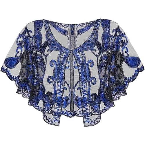 Beaded Shawls for Evening Dresses, Sequin Beaded Evening Cape, Bridal Shawl, Sequin Flapper Shawls for women Formal Party