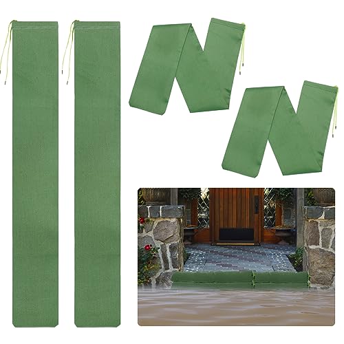 4pcs 3ft Long Thickened Canvas Sand Bags for Flooding with Elastic Band by Biubee - Used condition - US$13.31