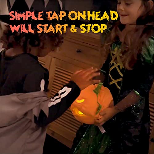 Strudel Boy Eeriescary Jack-O-Lantern Talking Pumpkins Talking Halloween Animatronics Pumpkin Plush Toy Light-Up Halloween Decor thumb #1