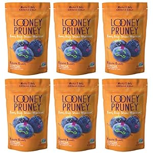 Looney Pruney Pitted Dried Prunes for the Entire Family | Always California-Grown | Kosher | No Added Sugar & No Preservatives (6 pack)