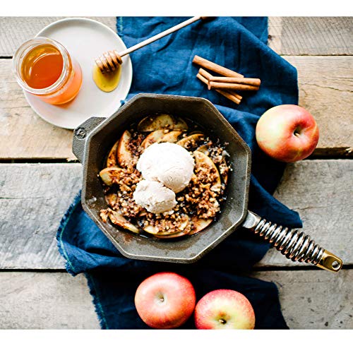 FINEX 8" Cast Iron Skillet, Modern Heirloom, Handcrafted in the USA, Pre-seasoned with Organic Flaxseed Oil - Thumbnail 2