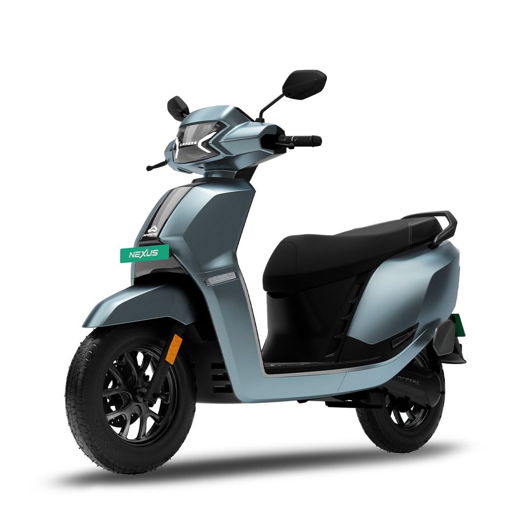 Ampere Powered by Greaves Electric Mobility Nexus ST High Performance Family Electric Scooter with Portable Charger Ex-Showroom (STEEL GREY)