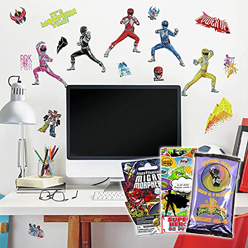 RoomMates Power Rangers Wall Decals Bundle 24 Pc Power Rangers Room